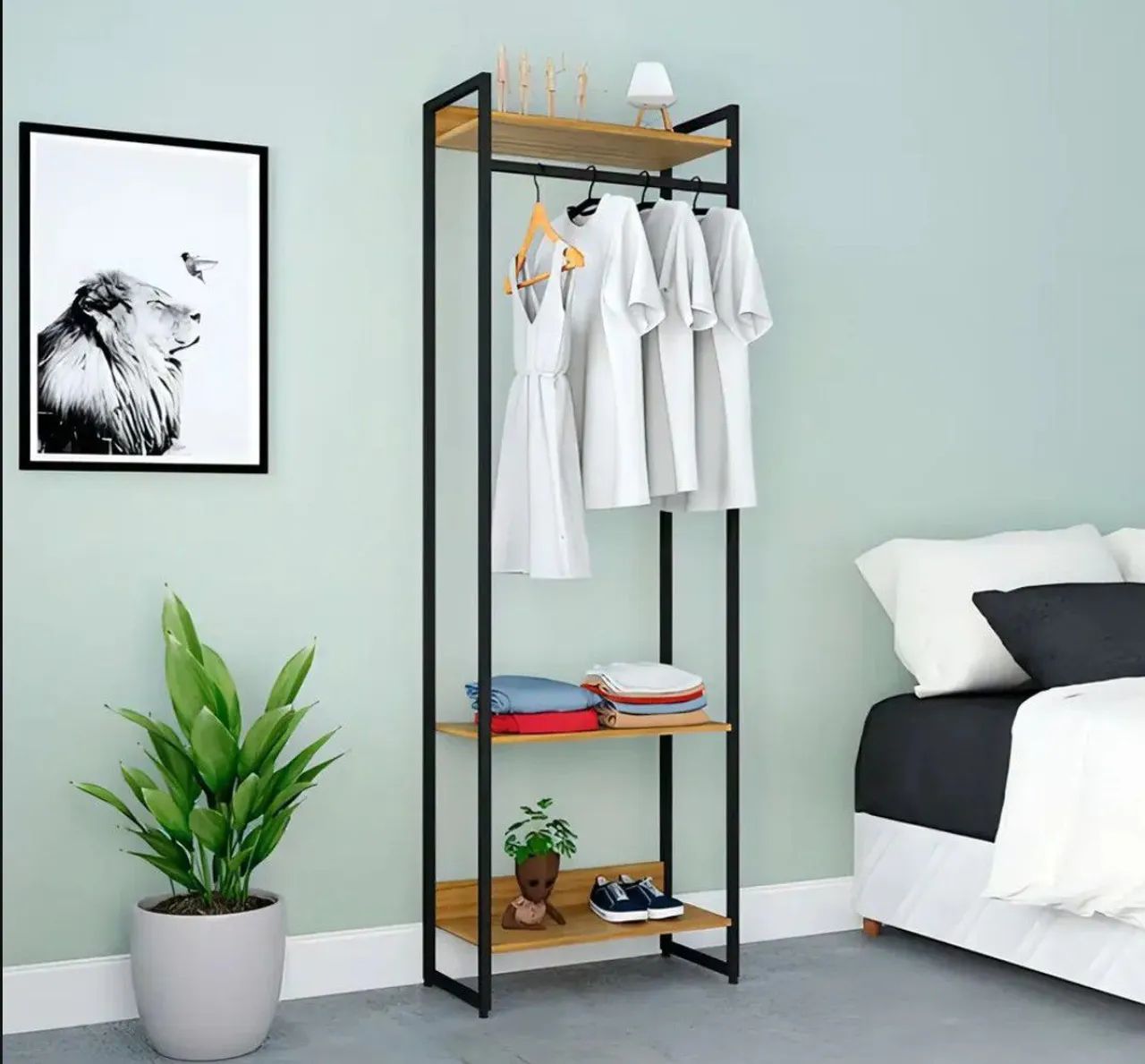 GUARDA ROUPA CLOSET STUDIO EM AÇO E MADEIRA  - Foto 2