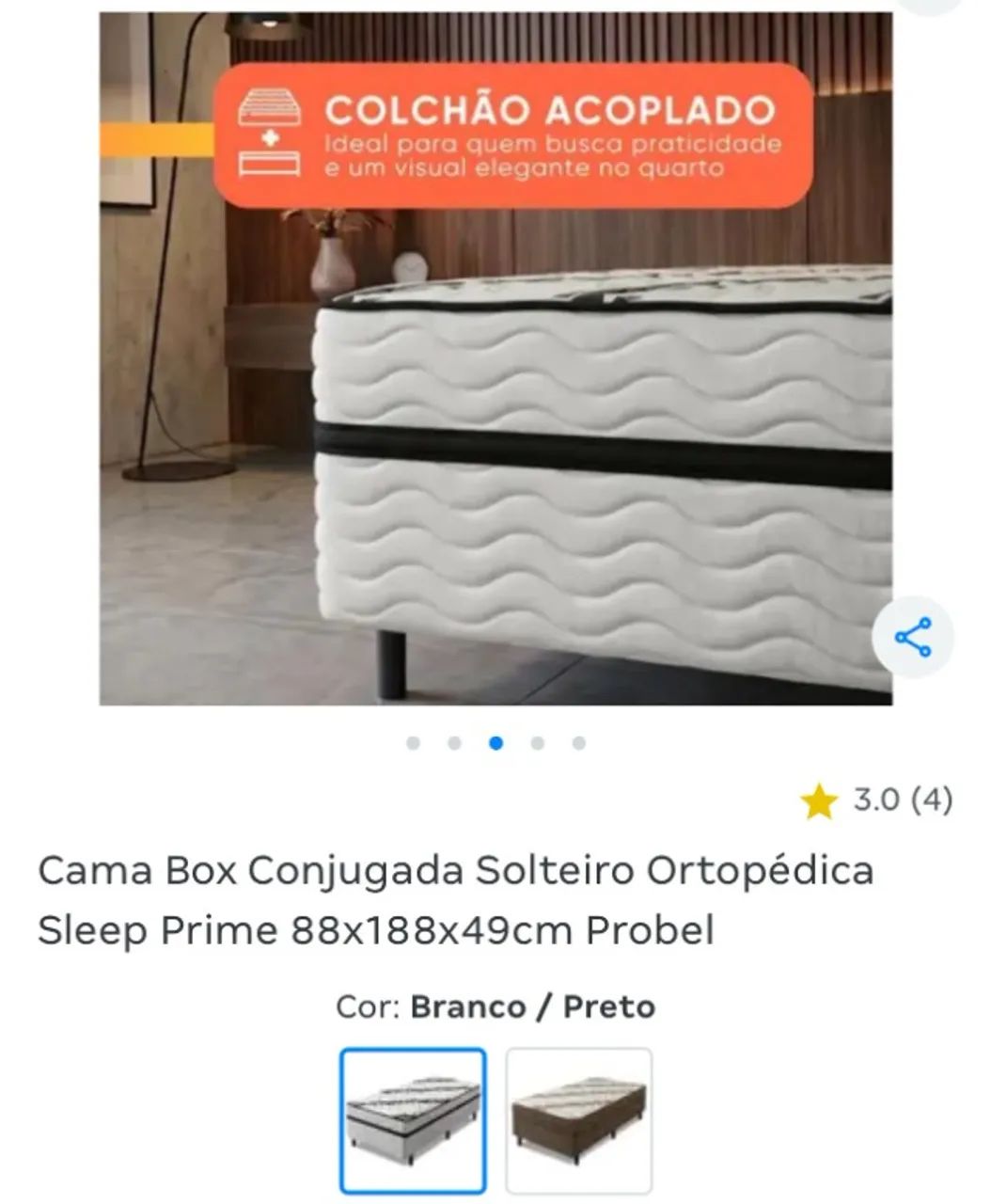 Cama Box Conjugada Solteiro - Foto 5