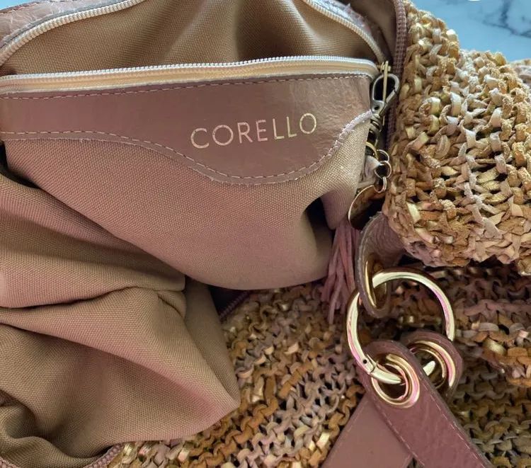 Bolsa hobo tricô couro Corello - Foto 2