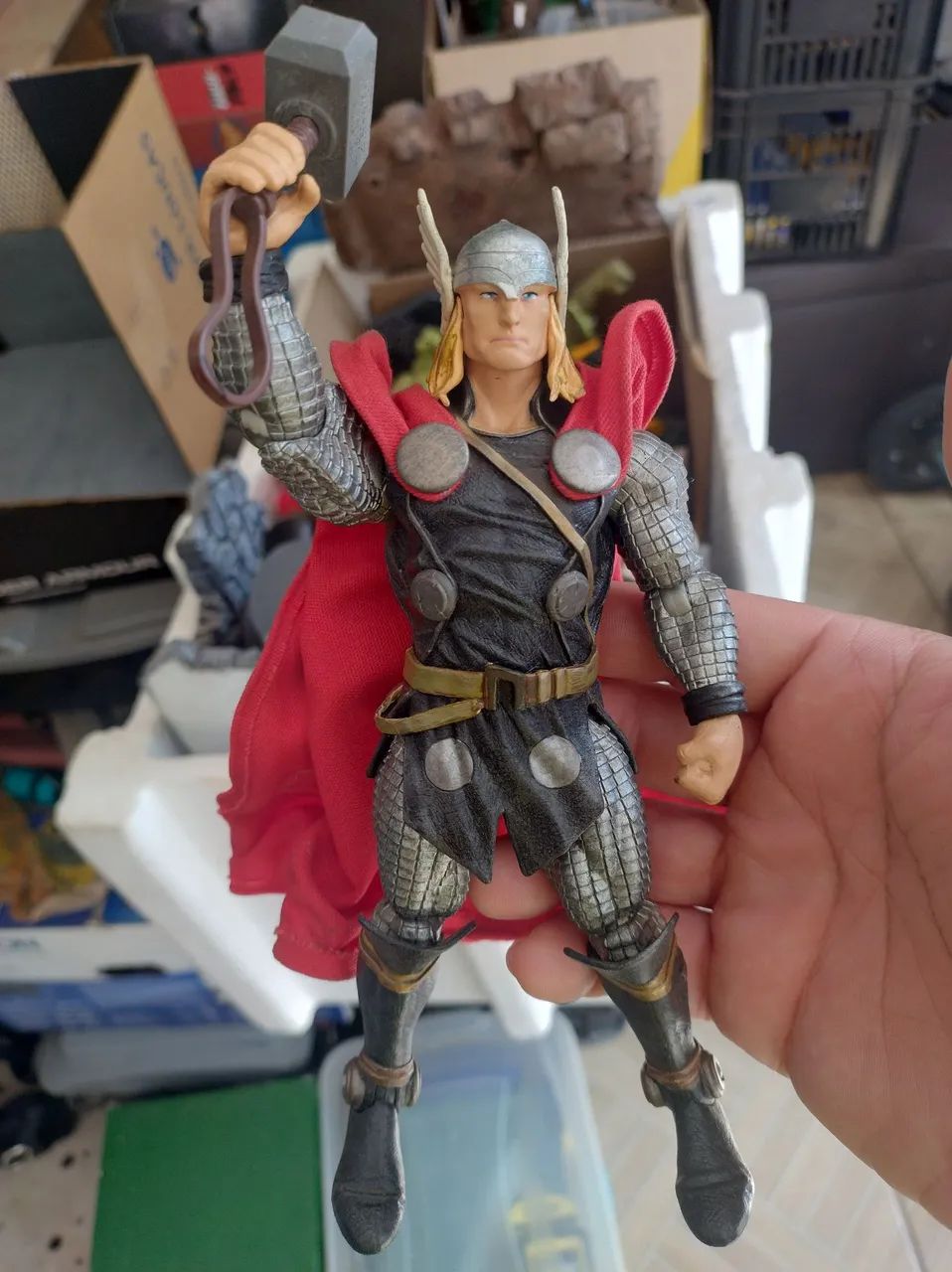 Thor Marvel select com capa custom. - Foto 2
