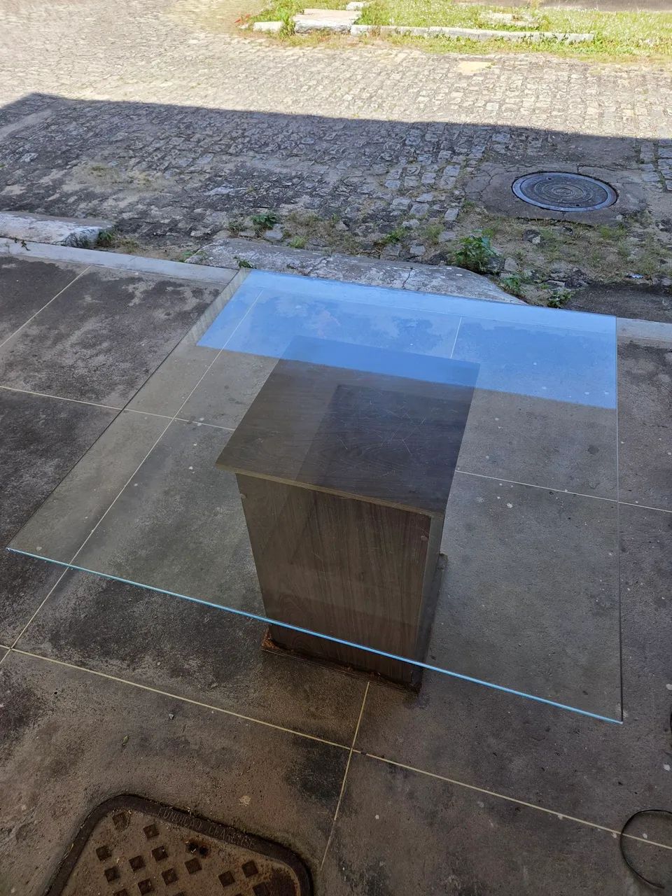 Mesa de vidro quadrada - Foto 2