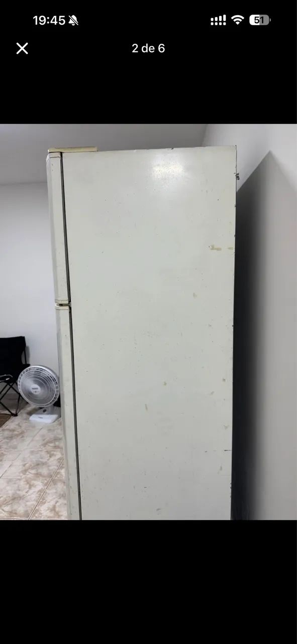 Geladeira não tá funcionando 