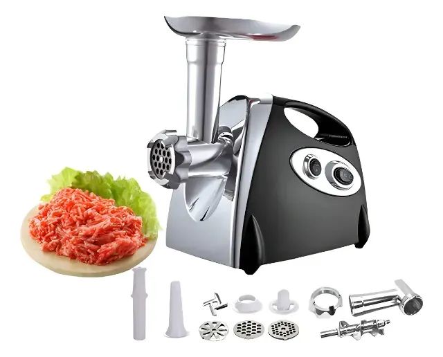  ?MÁQUINA MOEDOR ELÉTRICO ?DE ?CARNE COM ?FUNIL PARA LINGUIÇA 