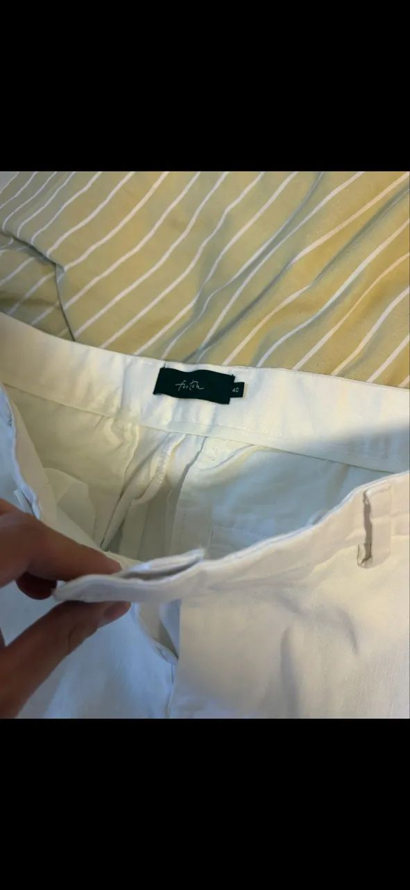 Calça de linho branca foxton nova 40 - Foto 2