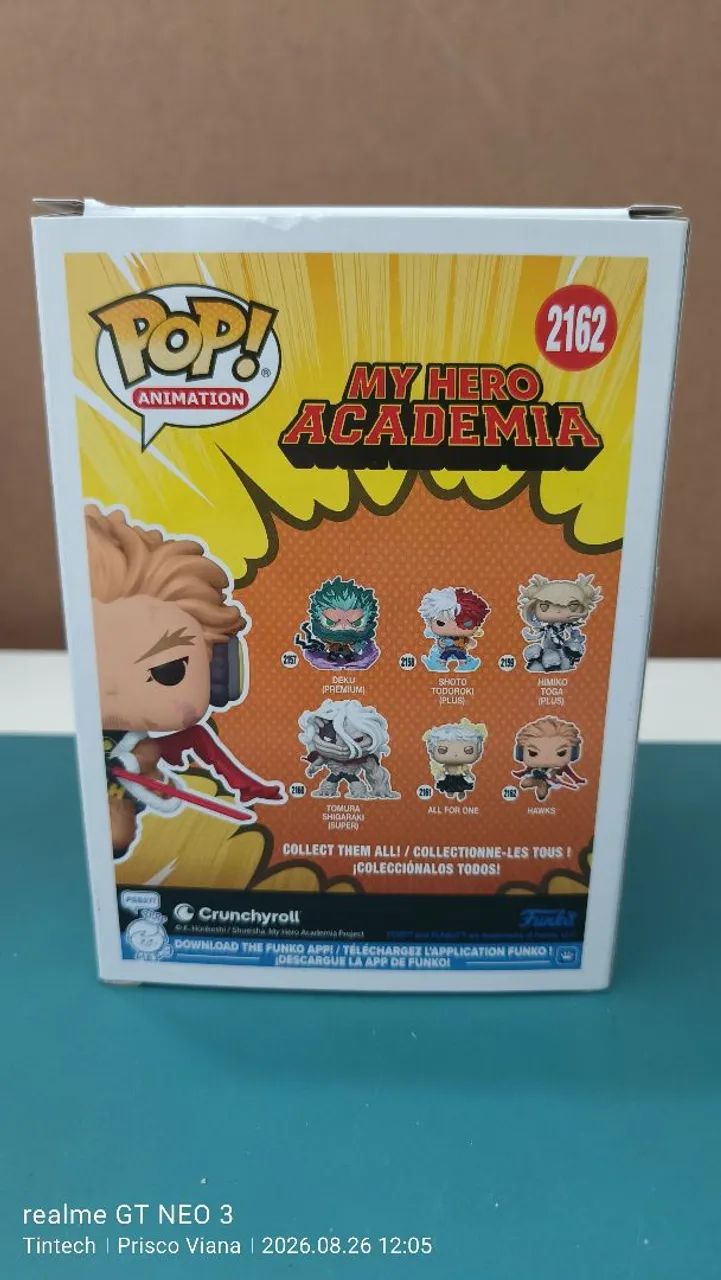 Funko Pop Hawks #2162 My Hero Academia Original Lacrado - Foto 3