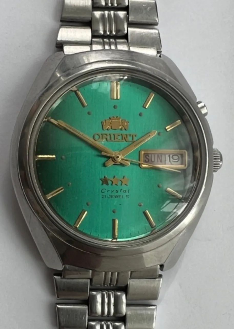 Orient 3 Estrelas Crystal Verde