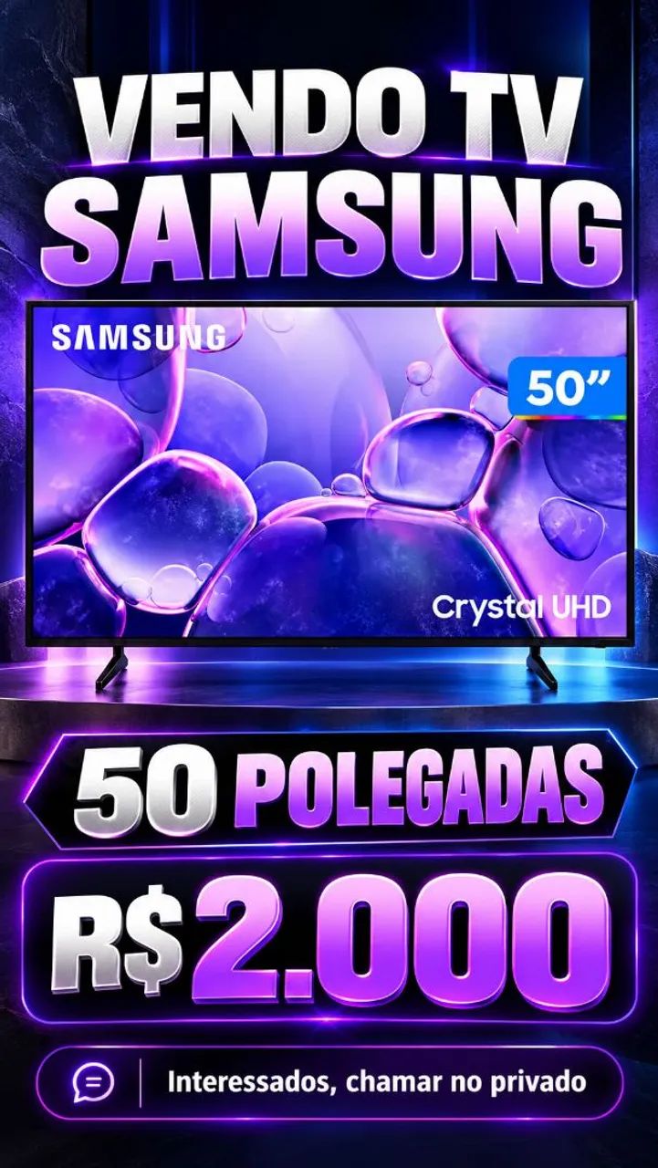 TV Samsung Crystal UHD 50 Polegadas 4K