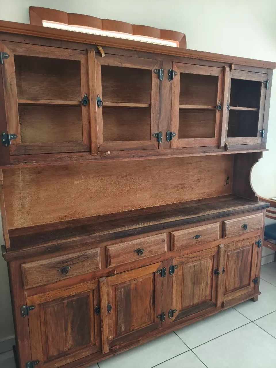 Cristaleira madeira maciça  - Foto 3