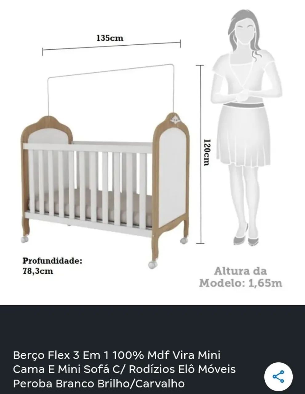 BERÇO AMERICANO novíssimo  - Foto 4