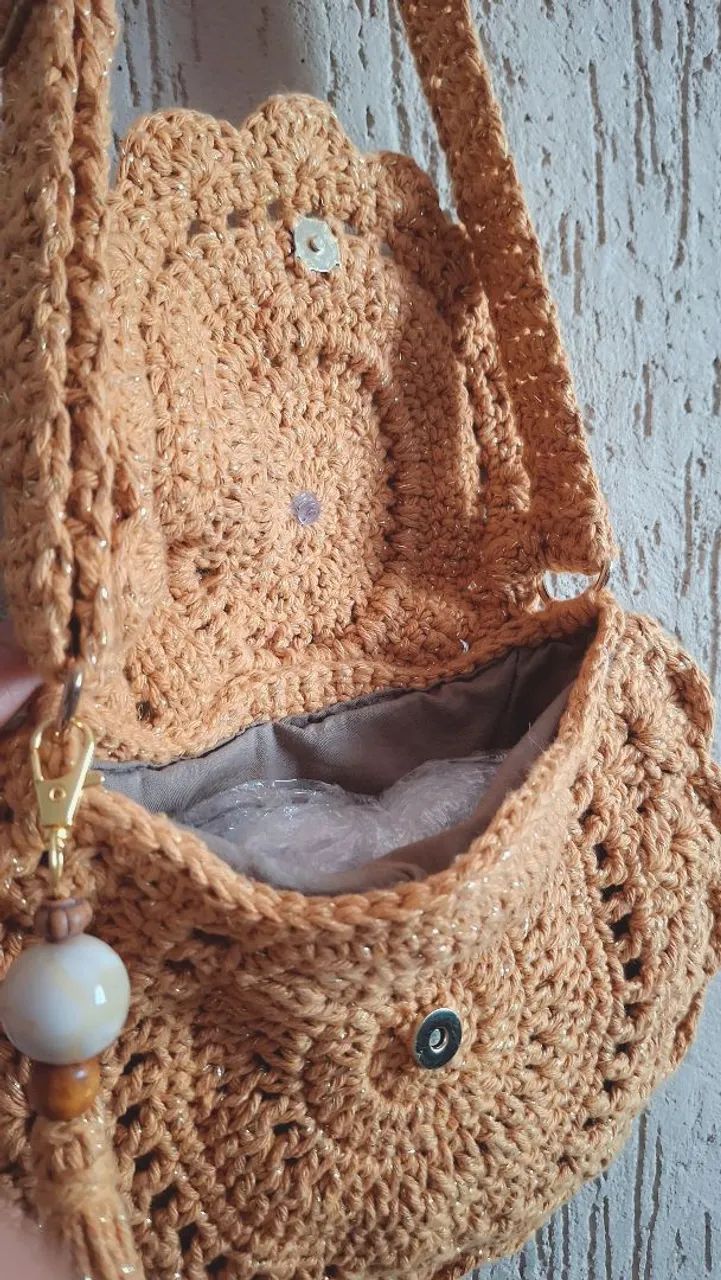 Bolsa Boho crochê  - Foto 4