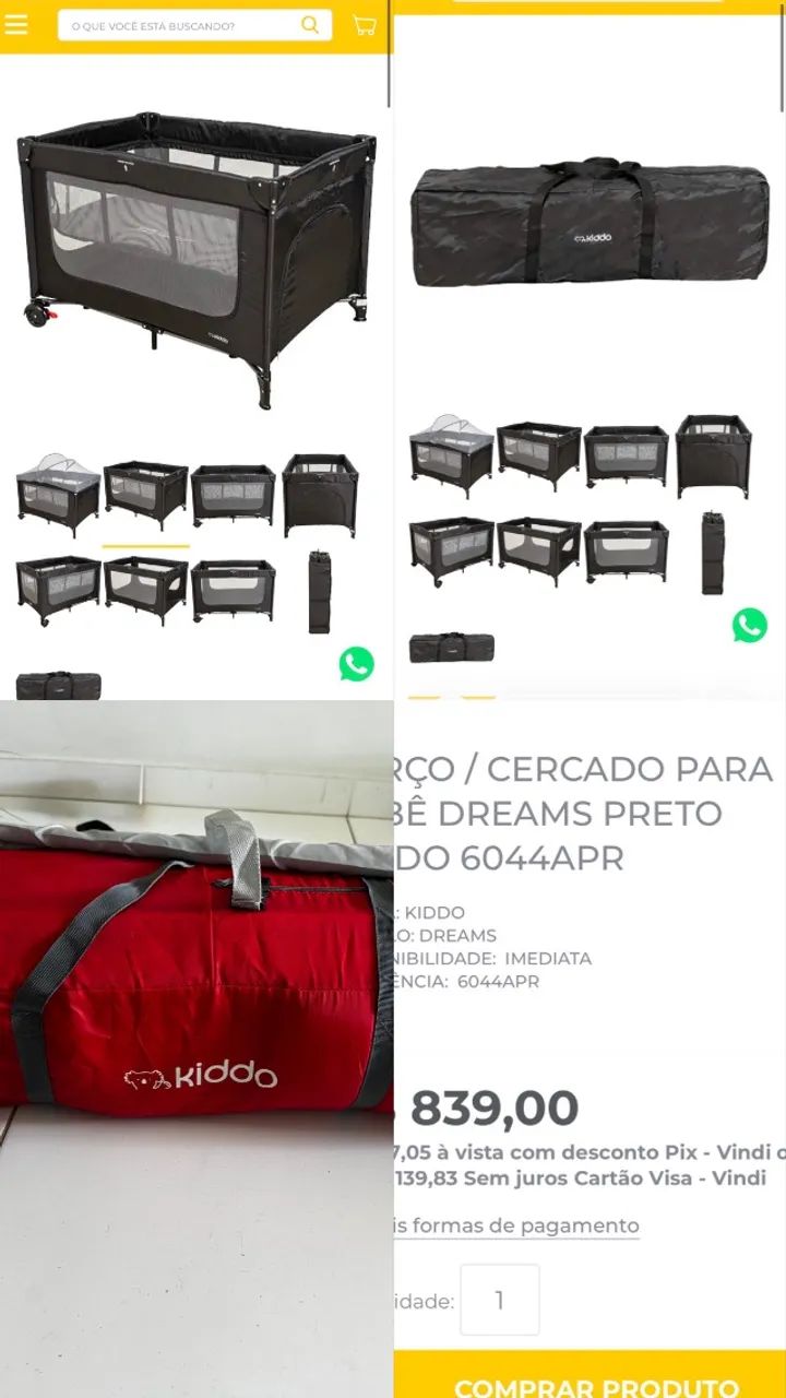 Berço cercado