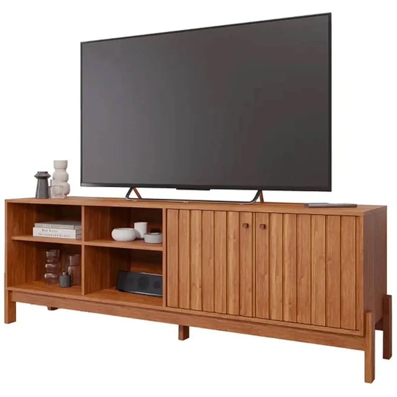 Rack Holanda 180cm para Tv Até 70 Polegadas Ripado 2 Portas/ pronta entrega 