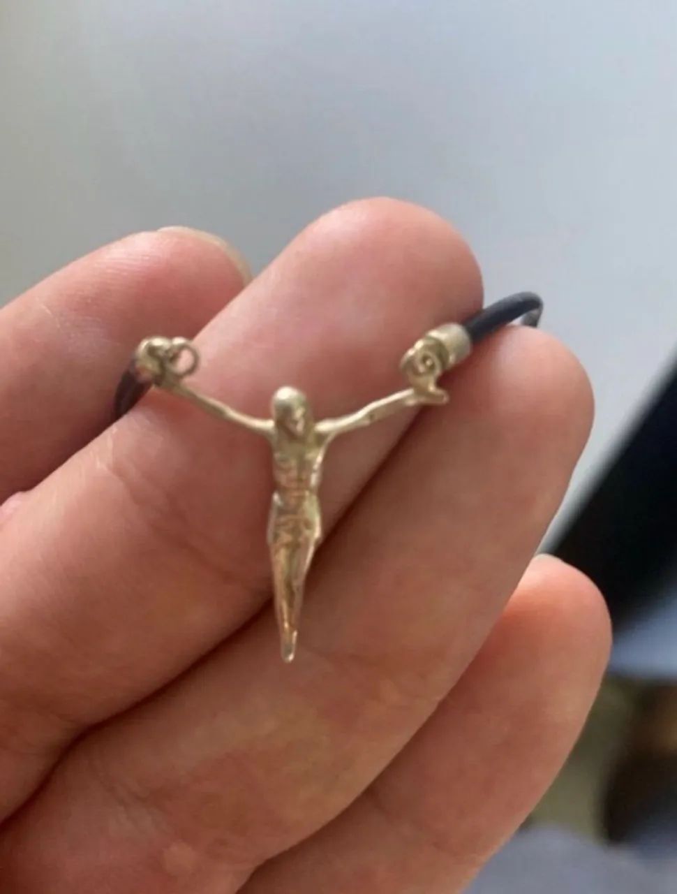 Colar positano de prata Cristo  - Foto 3