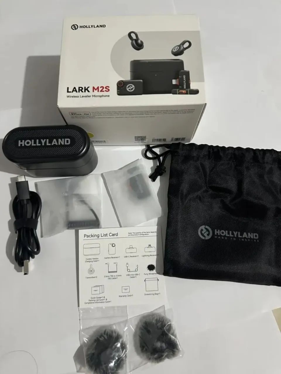 Microfone de Lapela Hollyland Lark M2s Ultimate Combo - Foto 2