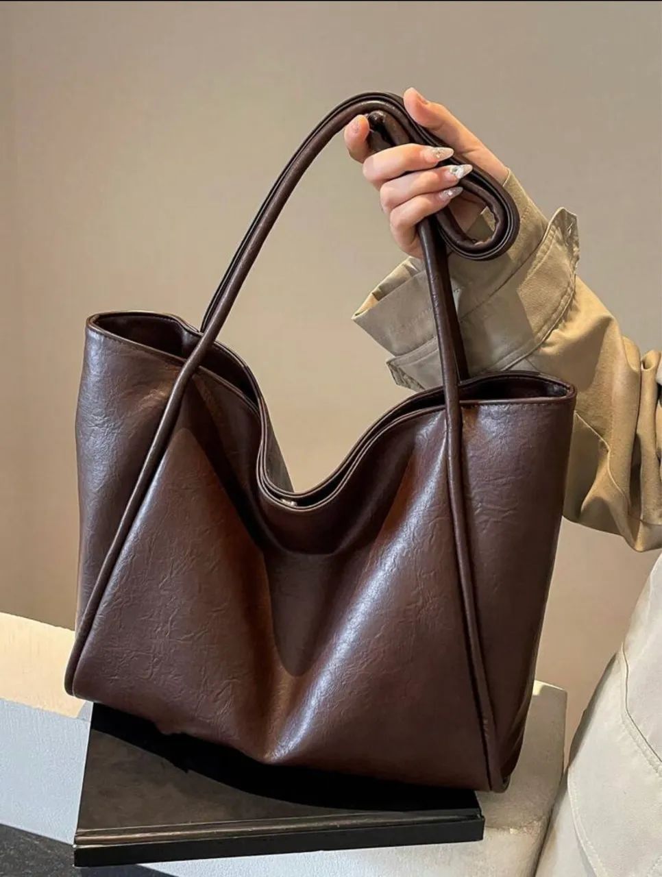 Bolsa marrom café 