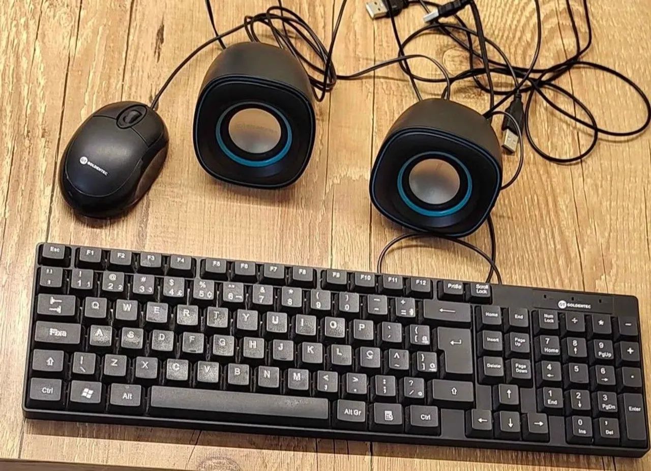 Kit Completo para PC - Teclado + Mouse + Caixas de Som USB - Foto 4