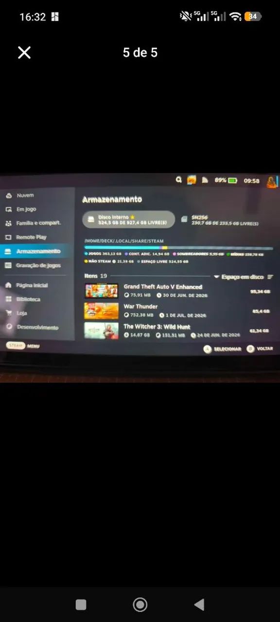 Steam Deck LCD 1TB Completo - Foto 5