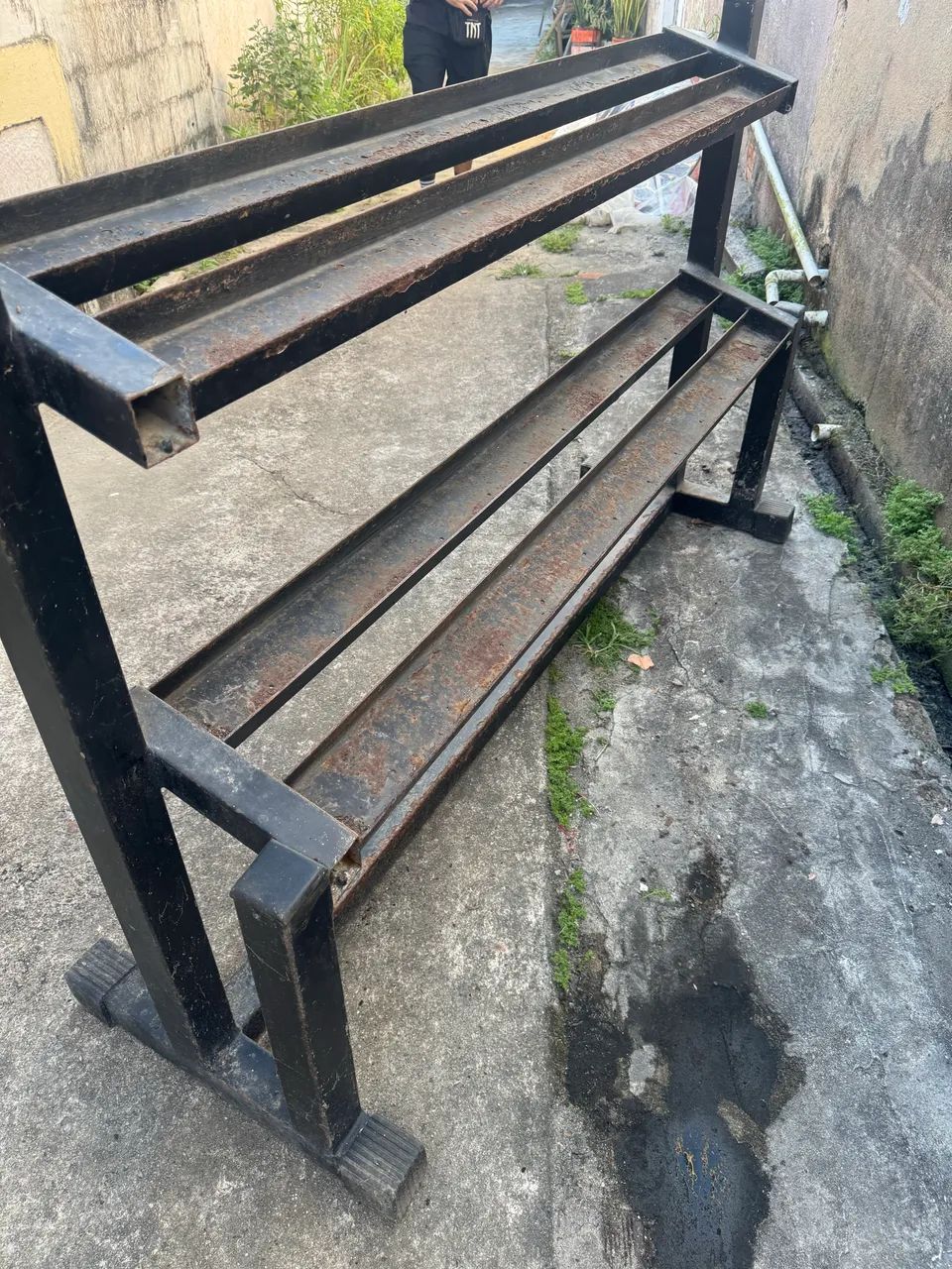 Rack suporte dumbells halteres academia 