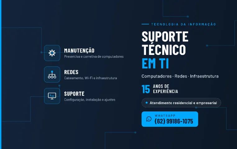 Técnico em TI e Desenvolvedor de Sistemas  ? Atendo empresas e residências
