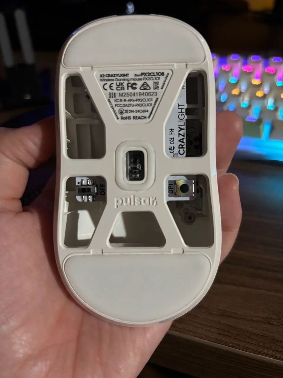 Pulsar x2 crazylight mini branco - Periféricos e Acessórios de