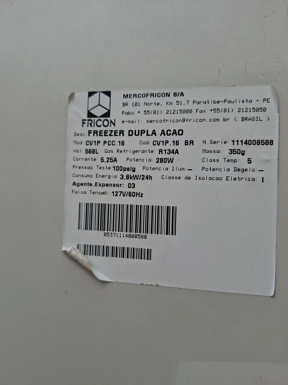 Freezer vertical fricon 127v - Foto 3