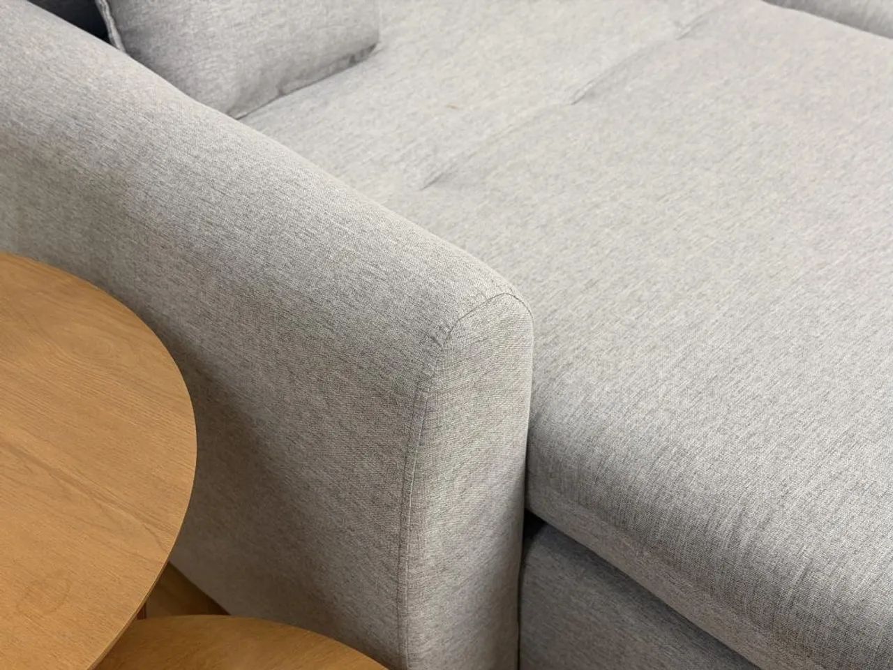 Sofá Cama Retrátil Reclinável Amaranto 2.70m 3 Módulos 80 - Cinza Linho - Foto 2