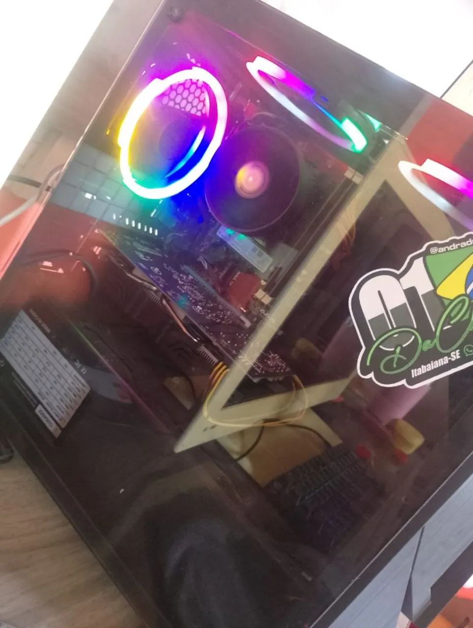 Pc gamer 16 de ram GTX 960 I7 4790 Pc vai completo monitor 24 polegadas tudo bonitinho 