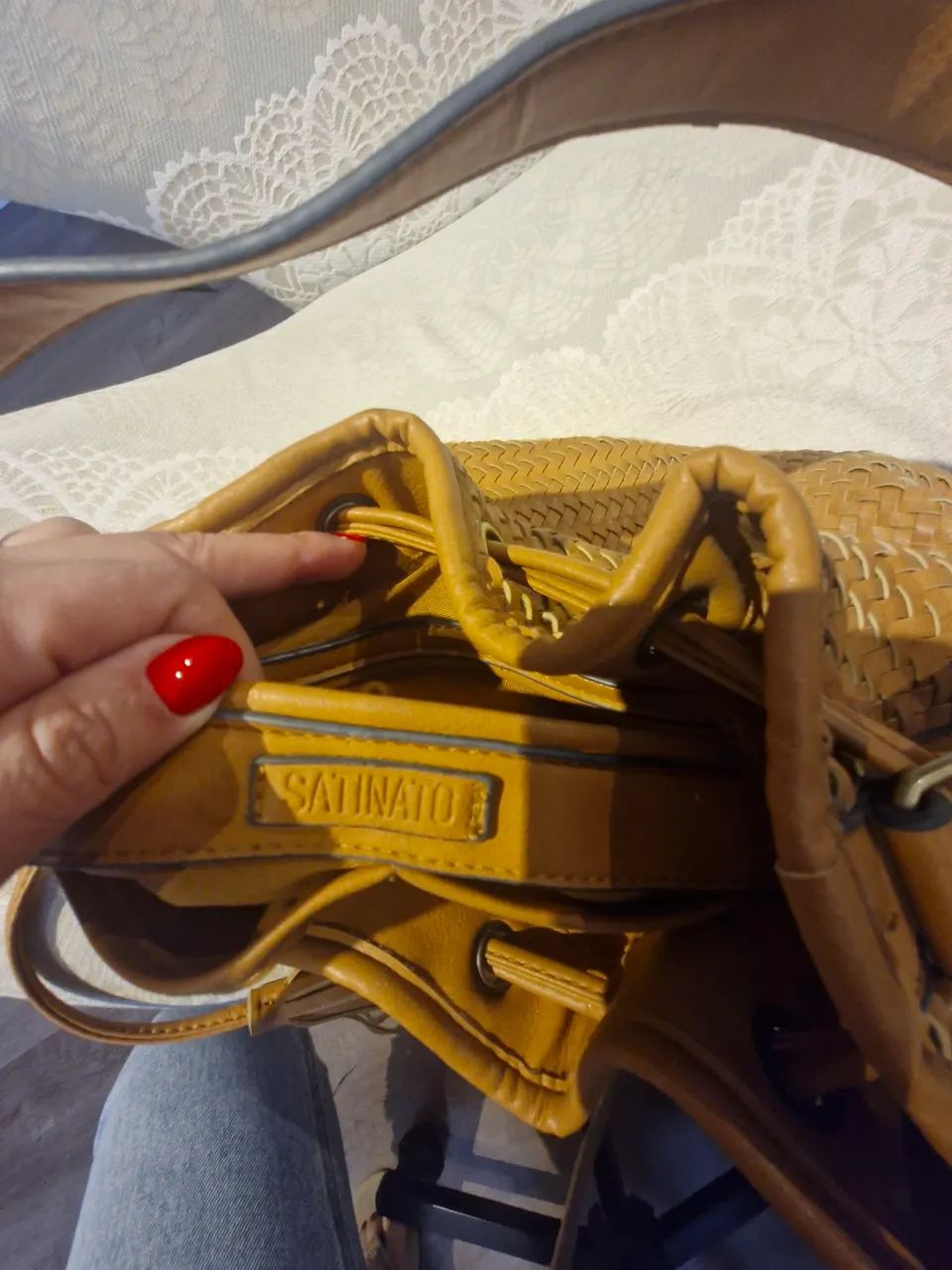 Bolsa caramelo franjas - Foto 4