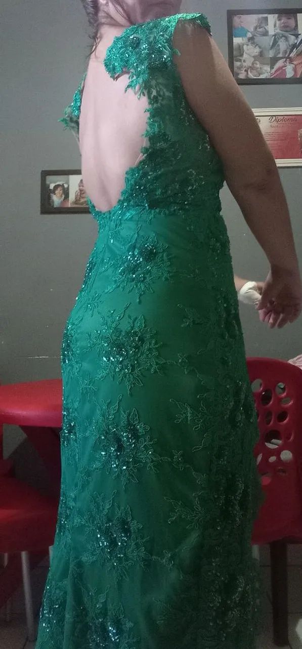 Vestido de Festa / Verde - Foto 2