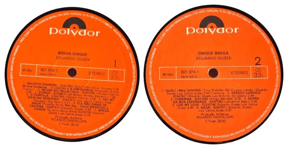 Vinil Eduardo Dusek Brega Chique LP 1984 Original - Foto 5