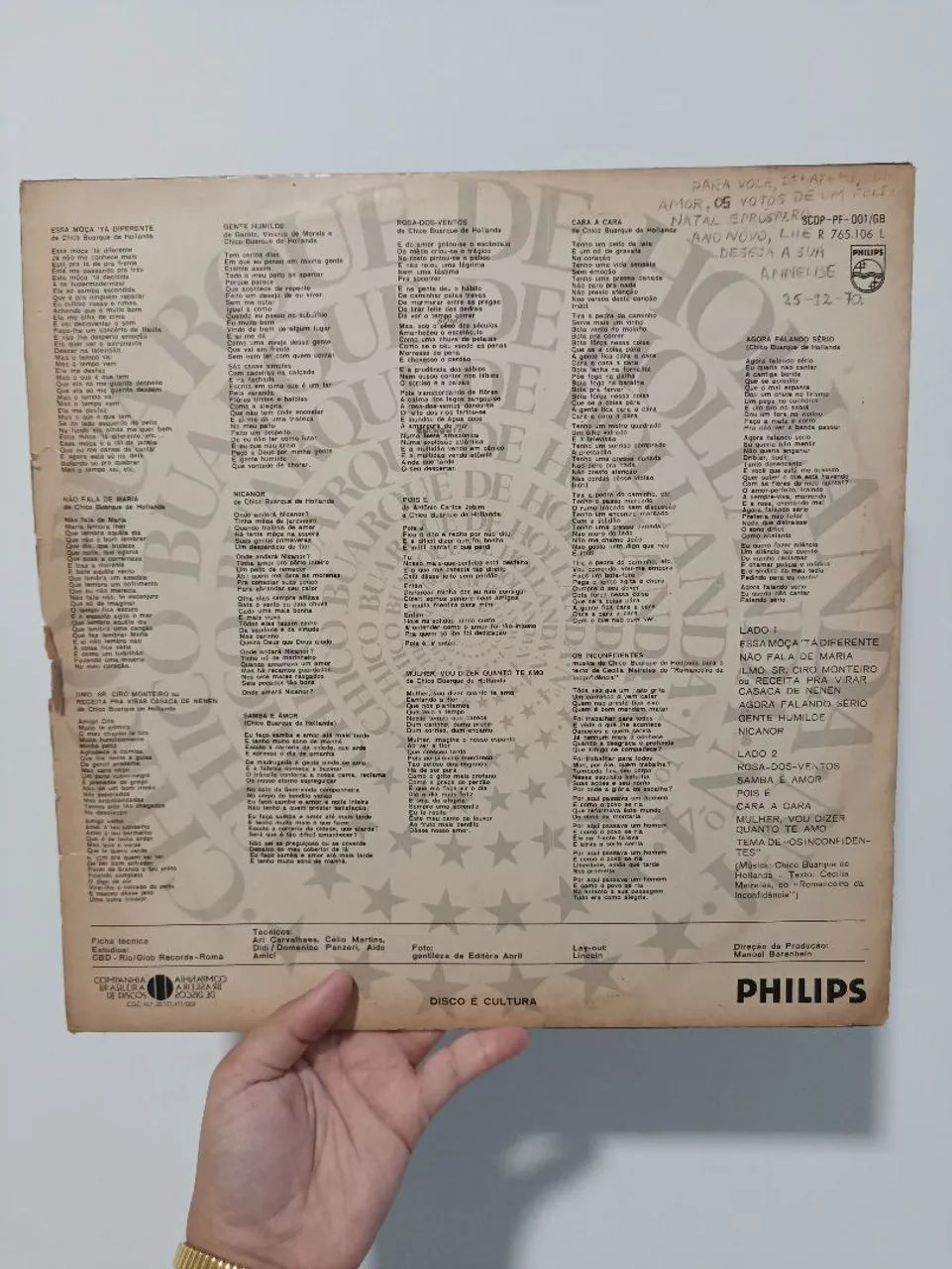 Disco de Vinil Chico Buarque de Holanda N°4 pela Philips LP - Foto 2