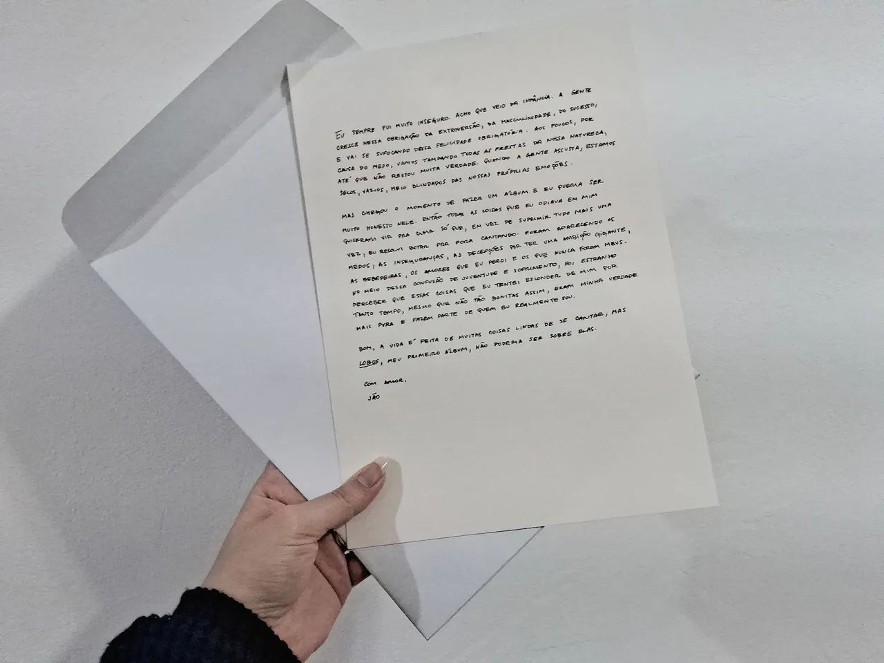 Lp Jão - Lobos ( Com Carta ) (Usado) - Foto 3