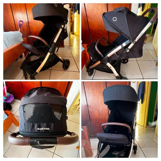 Vendo carrinho com bebê conforto maxi cosi