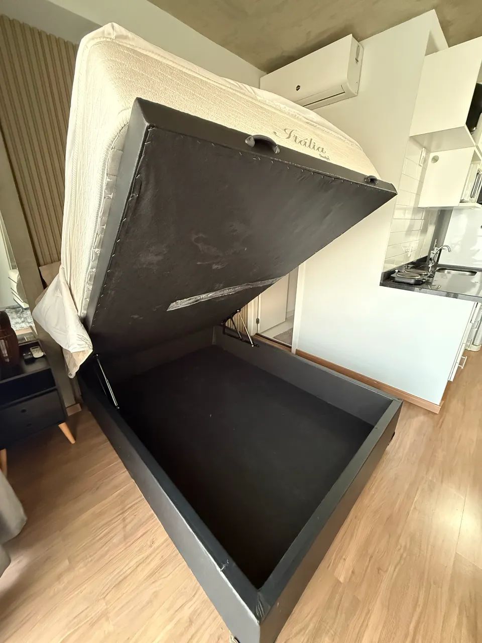 Cama Baú + Colchão Casal