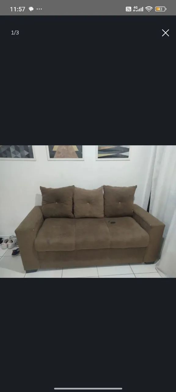 Sofá 3 lugares  - Foto 3