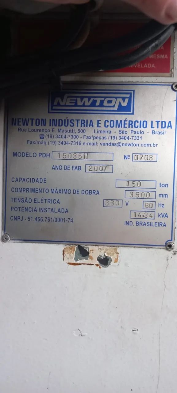 PRENSA DOBRADEIRA NEWTON PDH 15035II  - Foto 4