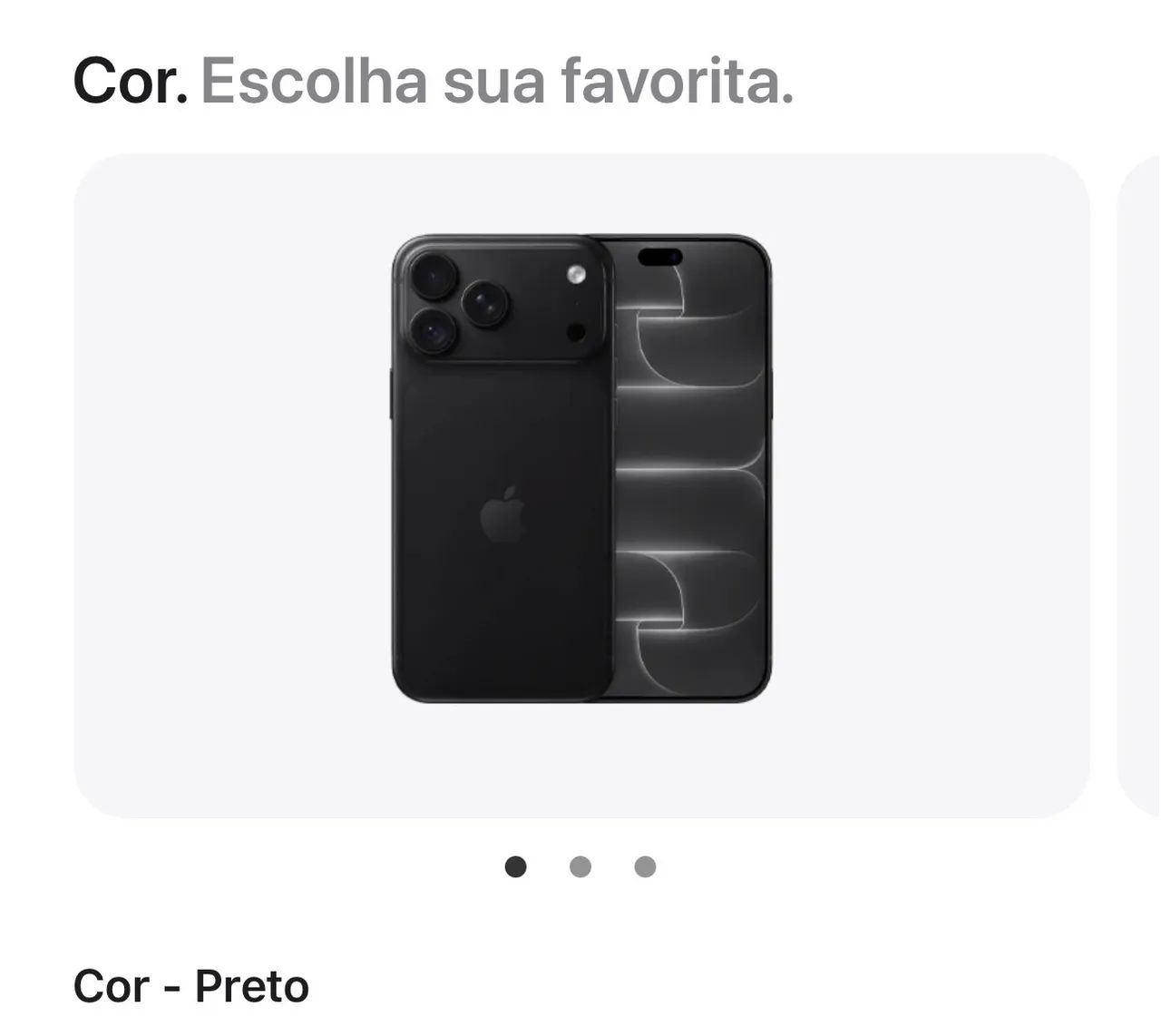 IPHONE 18 PRO 256 GB Preto 