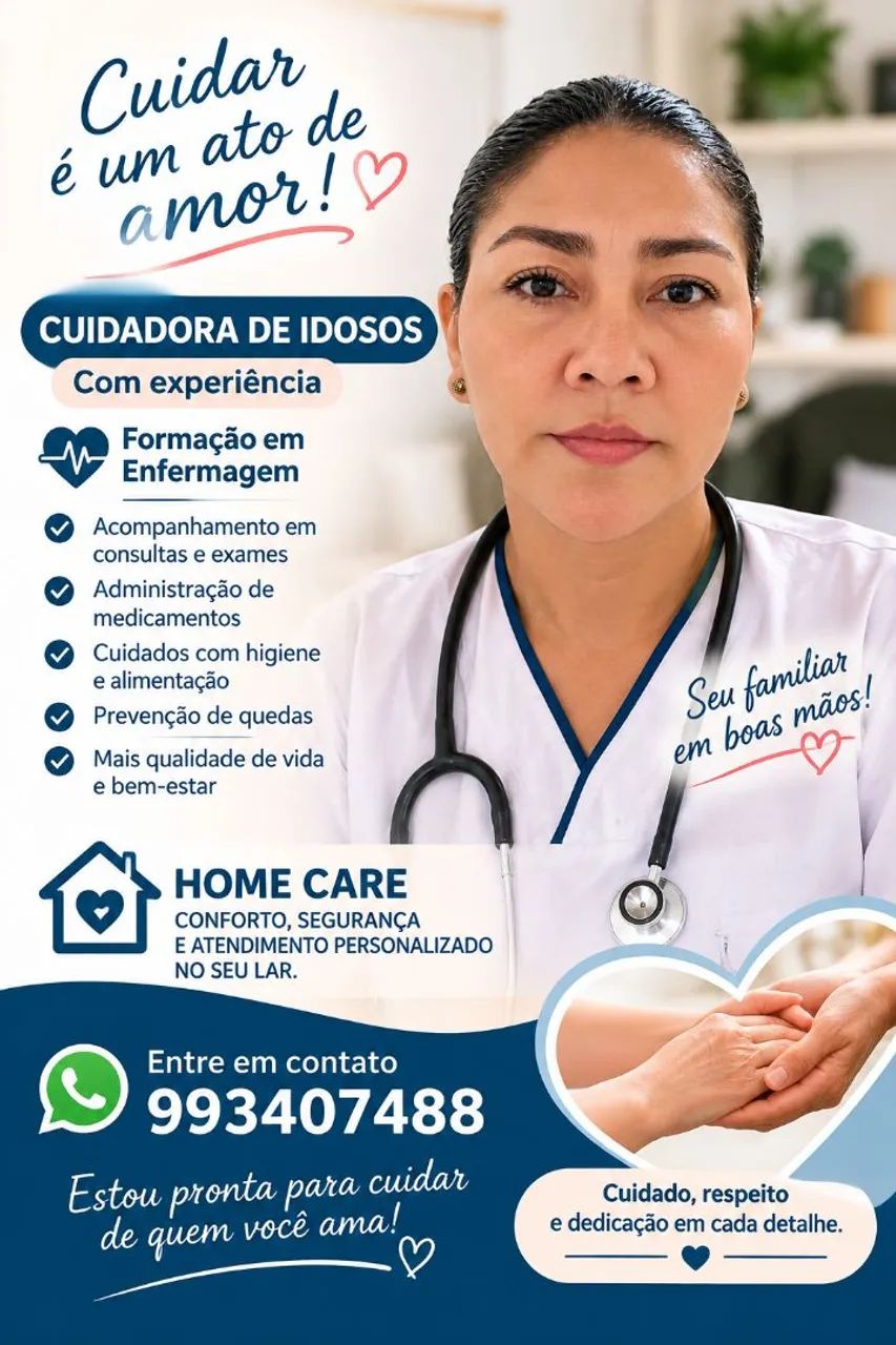 Cuidador de idosos / acompanhante hospitalar 