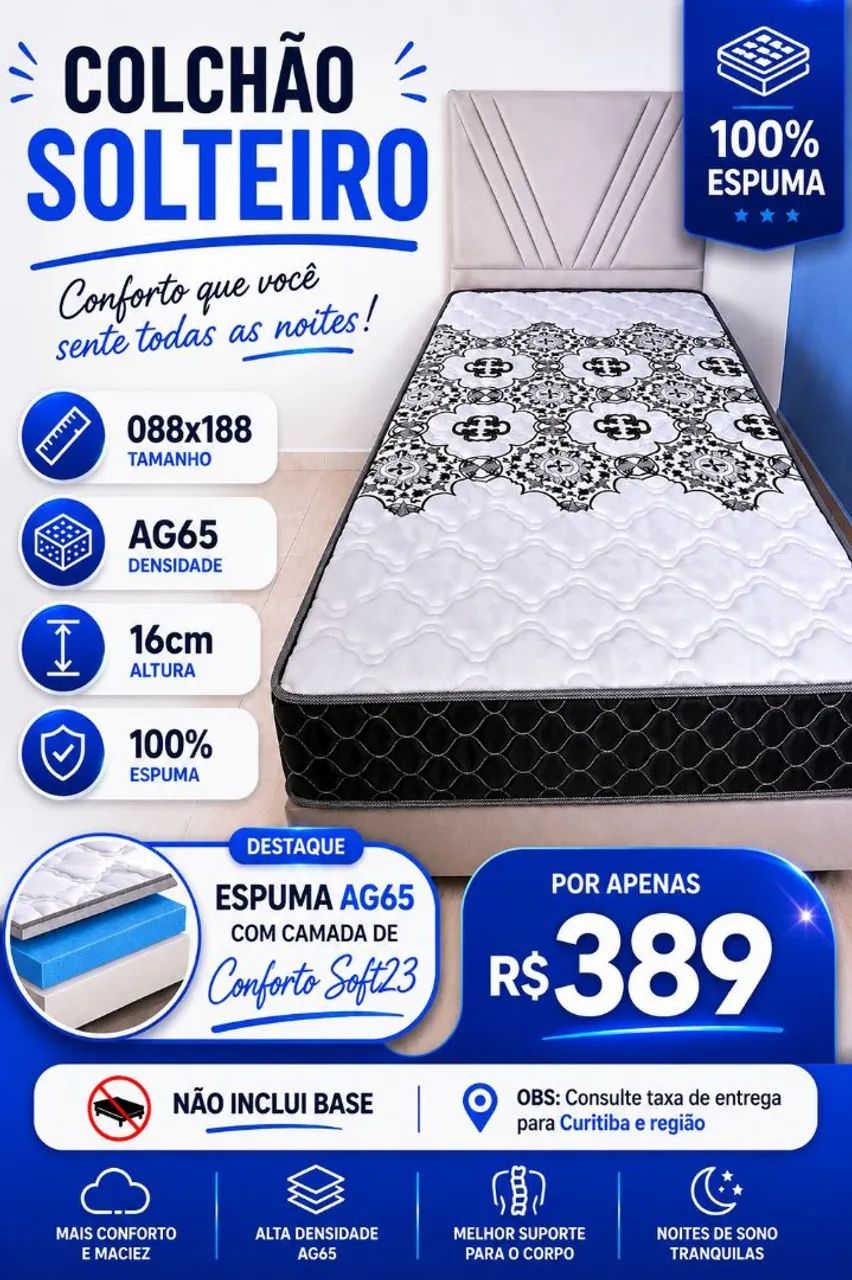 Colchoes solteiro a pronta entrega apartir 199 - Foto 2