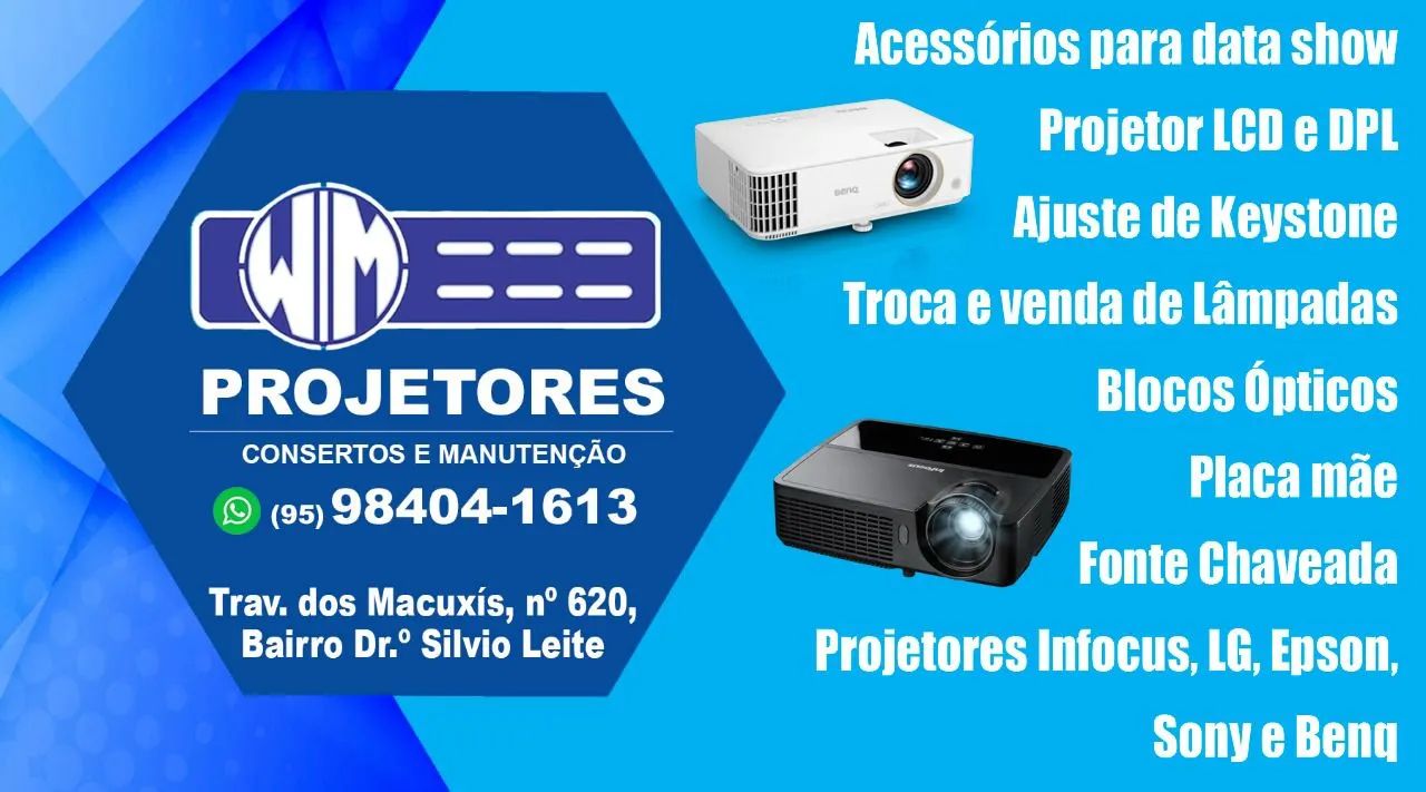 Concerto e manutenção em projetores 