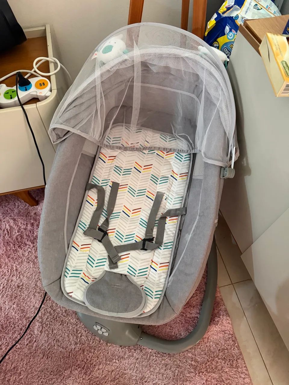 Cadeira Techno de Descanso Infantil Automática Musical Bebê Mastela 