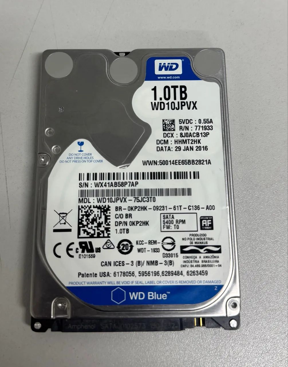 HD 1 TB da WD Blue