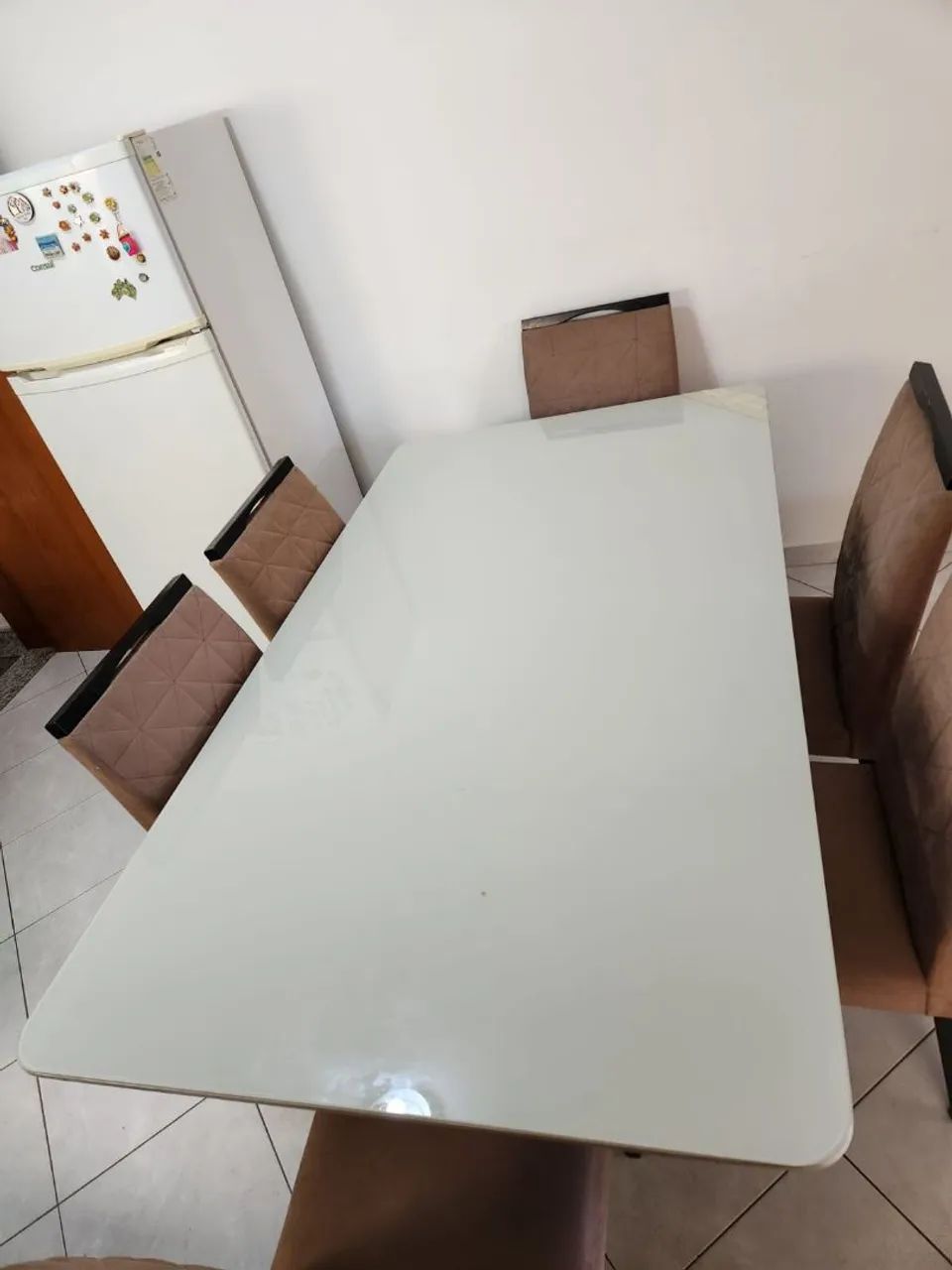  Mesa 6 lugares de jantar com cadeiras - Foto 5