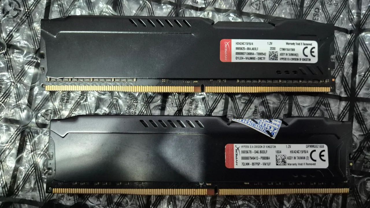 Memória RAM 8gb 2x4 HyperX 2400MHz - Foto 2
