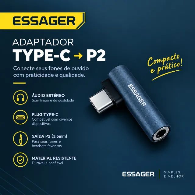 Adaptador iPhone Fone de Ouvido