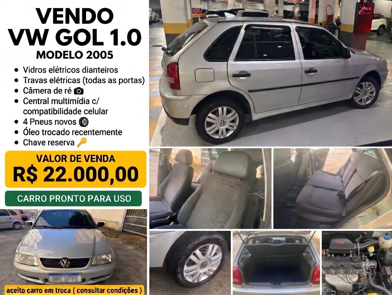 Volkswagen Gol Geração III City 1.0 MI 8V Total Flex Mec. 2P 2005