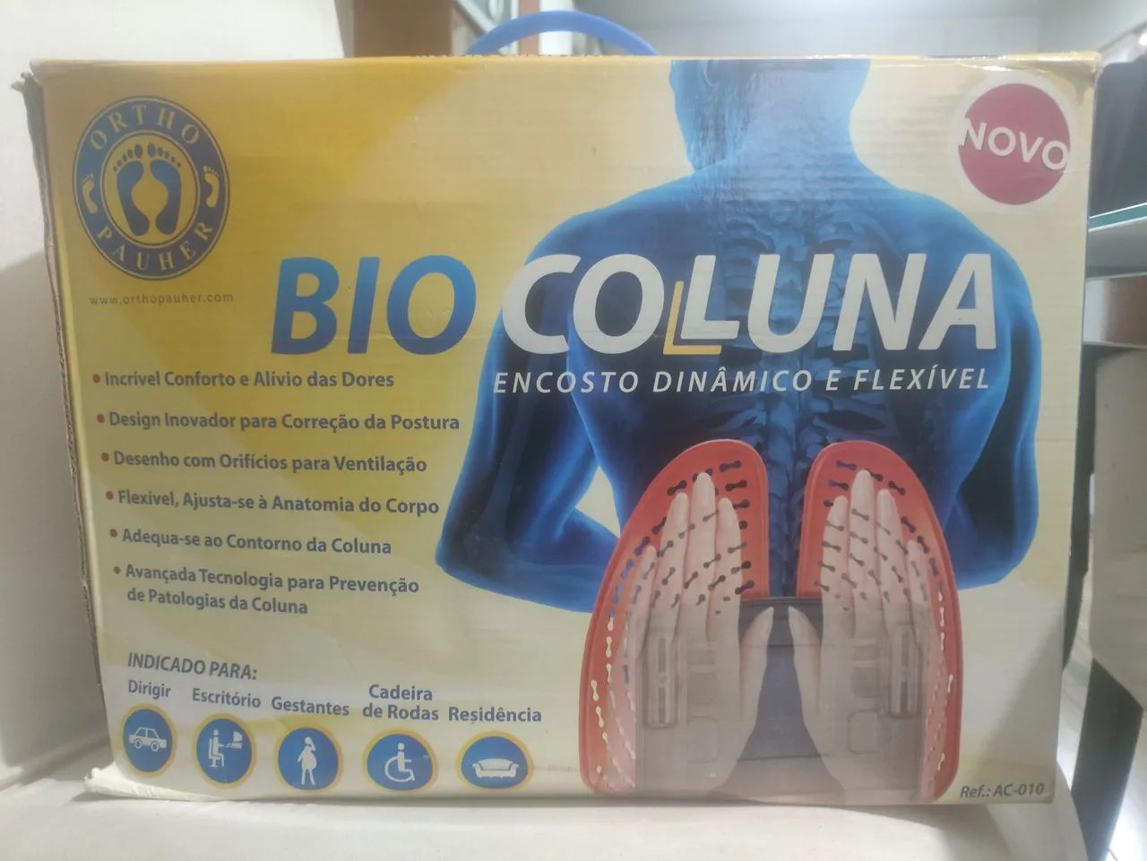 Encosto dinâmico e flexível 