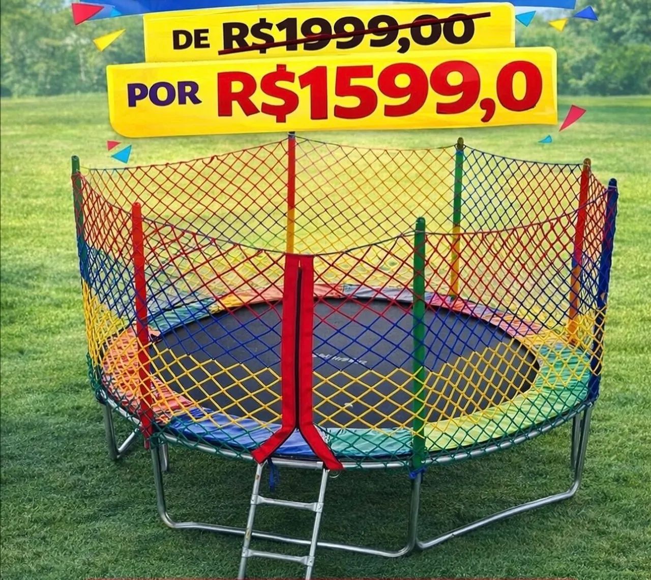Cama elástica 3,05m nova 