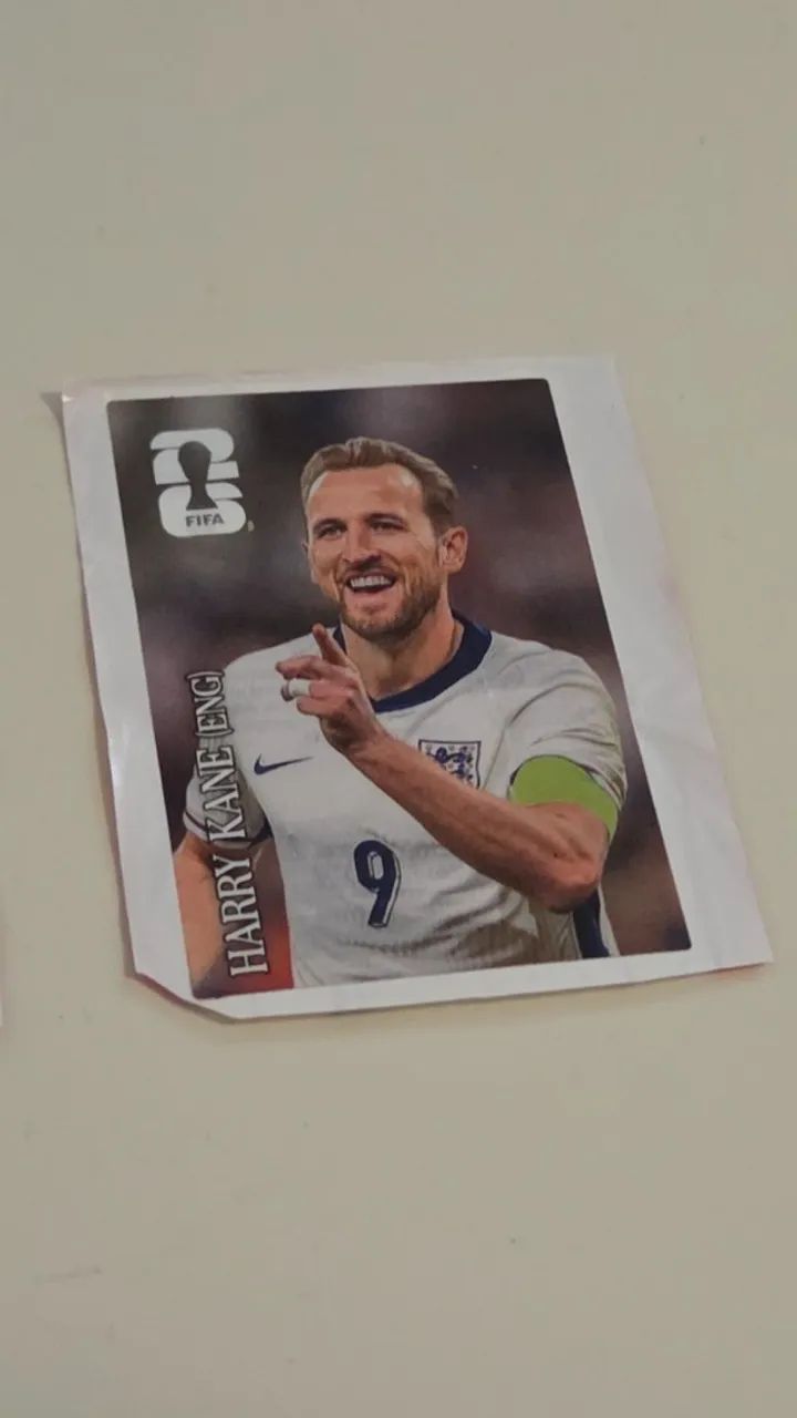 Figurinha Coca Cola CC3 Harry Kane copa do mundo 2026