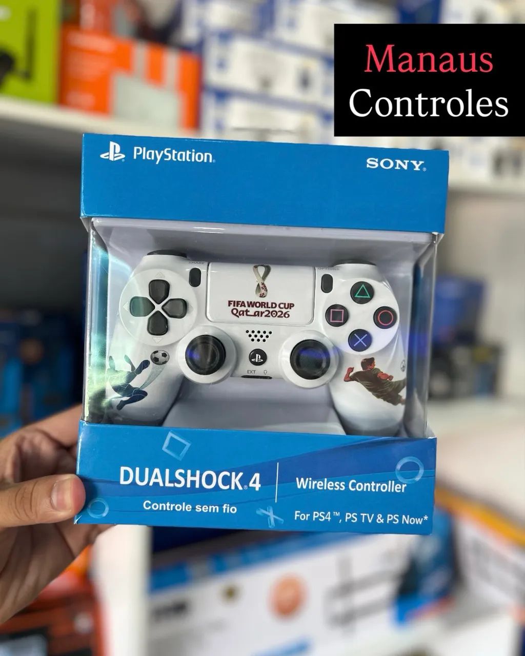Controle de PS4 Dualshock ( compatível com Smart TV ) 